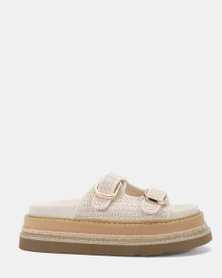 SARAIRA CREAM RAFFIA Sandals