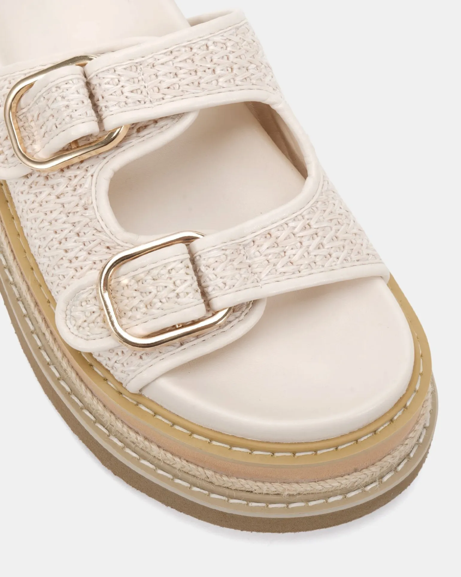 SARAIRA CREAM RAFFIA Sandals