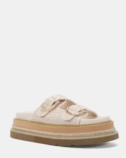 SARAIRA CREAM RAFFIA Sandals