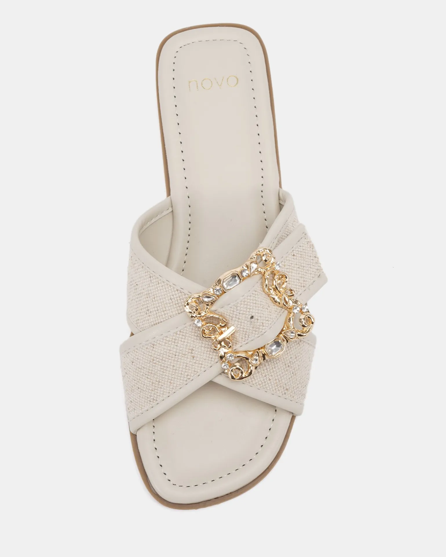 SCOTT CREAM LINEN Sandals