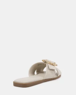 SCOTT CREAM LINEN Sandals