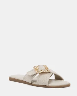 SCOTT CREAM LINEN Sandals