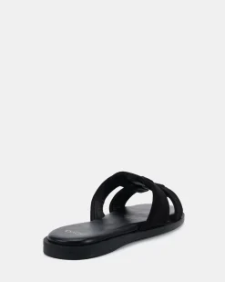 SEAMUS BLACK Flat Sandals