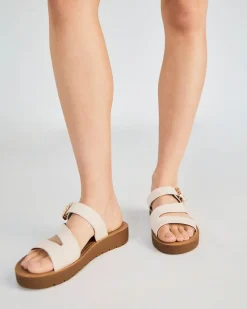 SEVYN LINEN Flat Sandals