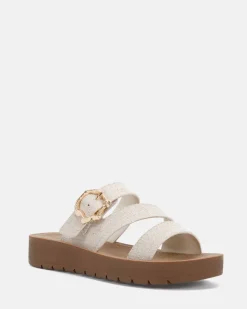 SEVYN LINEN Flat Sandals