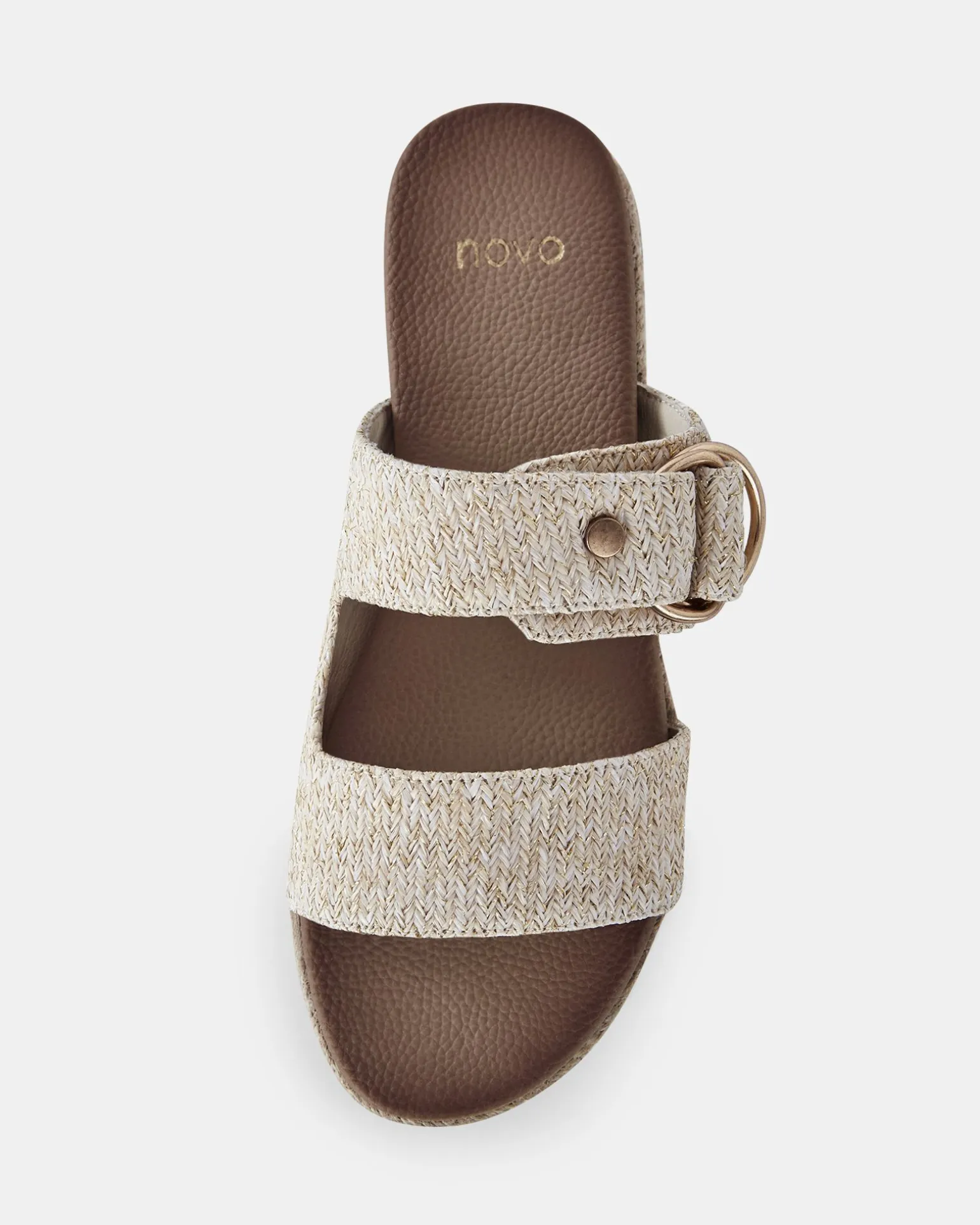 SEZZADIO METALLIC RAFFIA Sandals