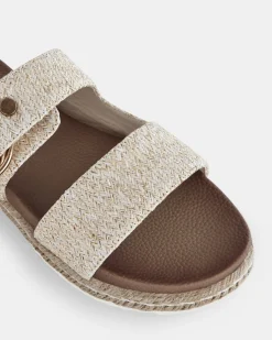SEZZADIO METALLIC RAFFIA Sandals