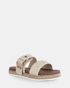 SEZZADIO METALLIC RAFFIA Sandals