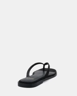 SHAKE Black Suede Sandals