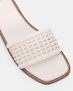 SLADE CREAM Flat Sandals