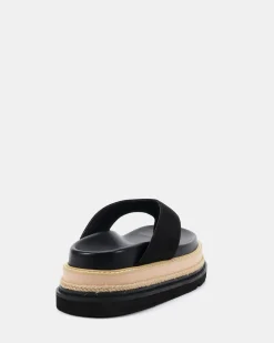 SPOIL Black Suede Flatform