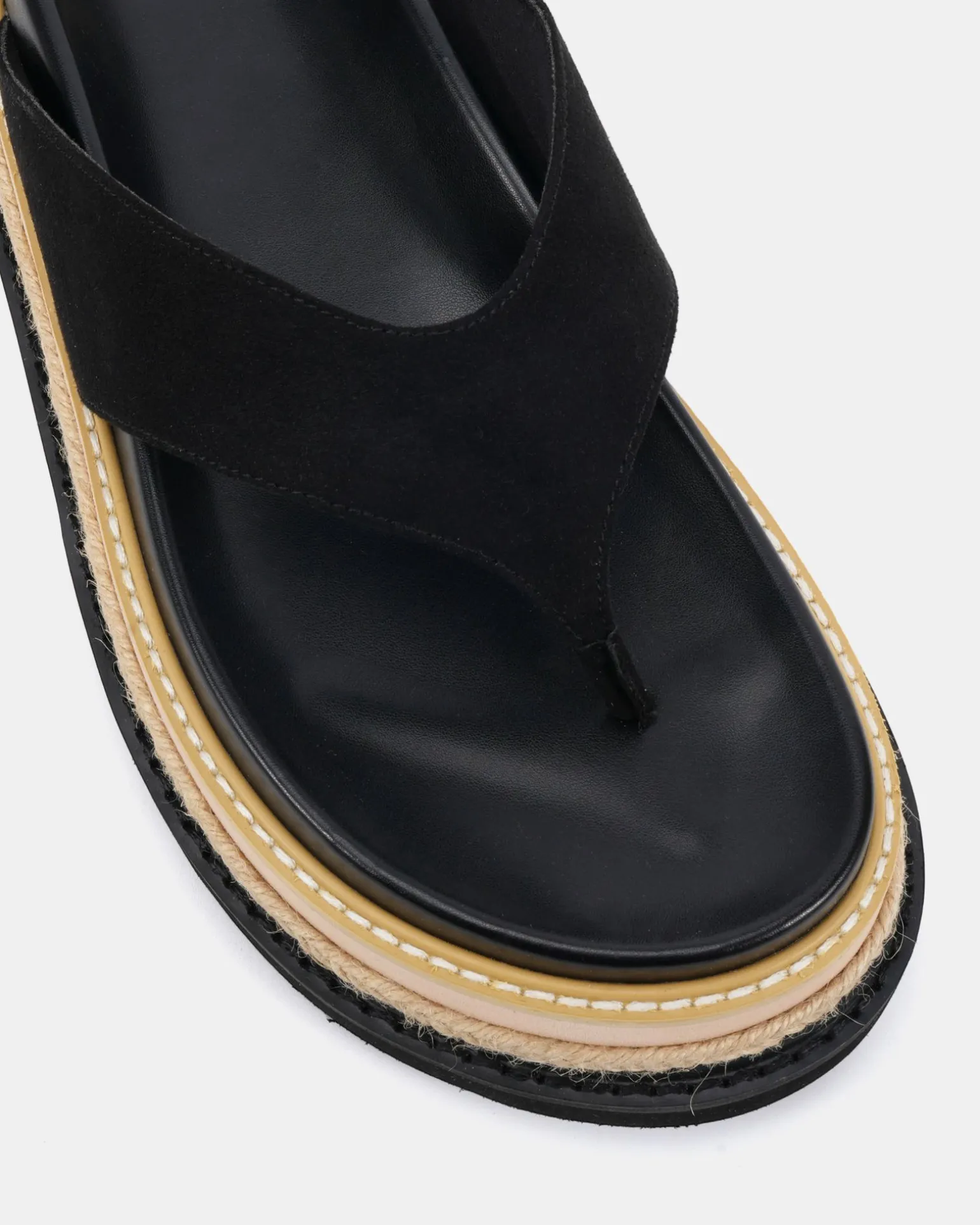 SPOIL Black Suede Flatform