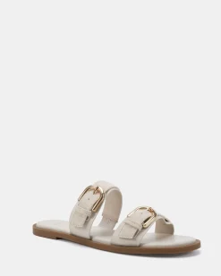STATEMENT CREAM LINEN Sandals