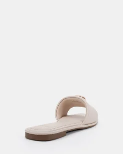 SULTAN CREAM Flat Sandals