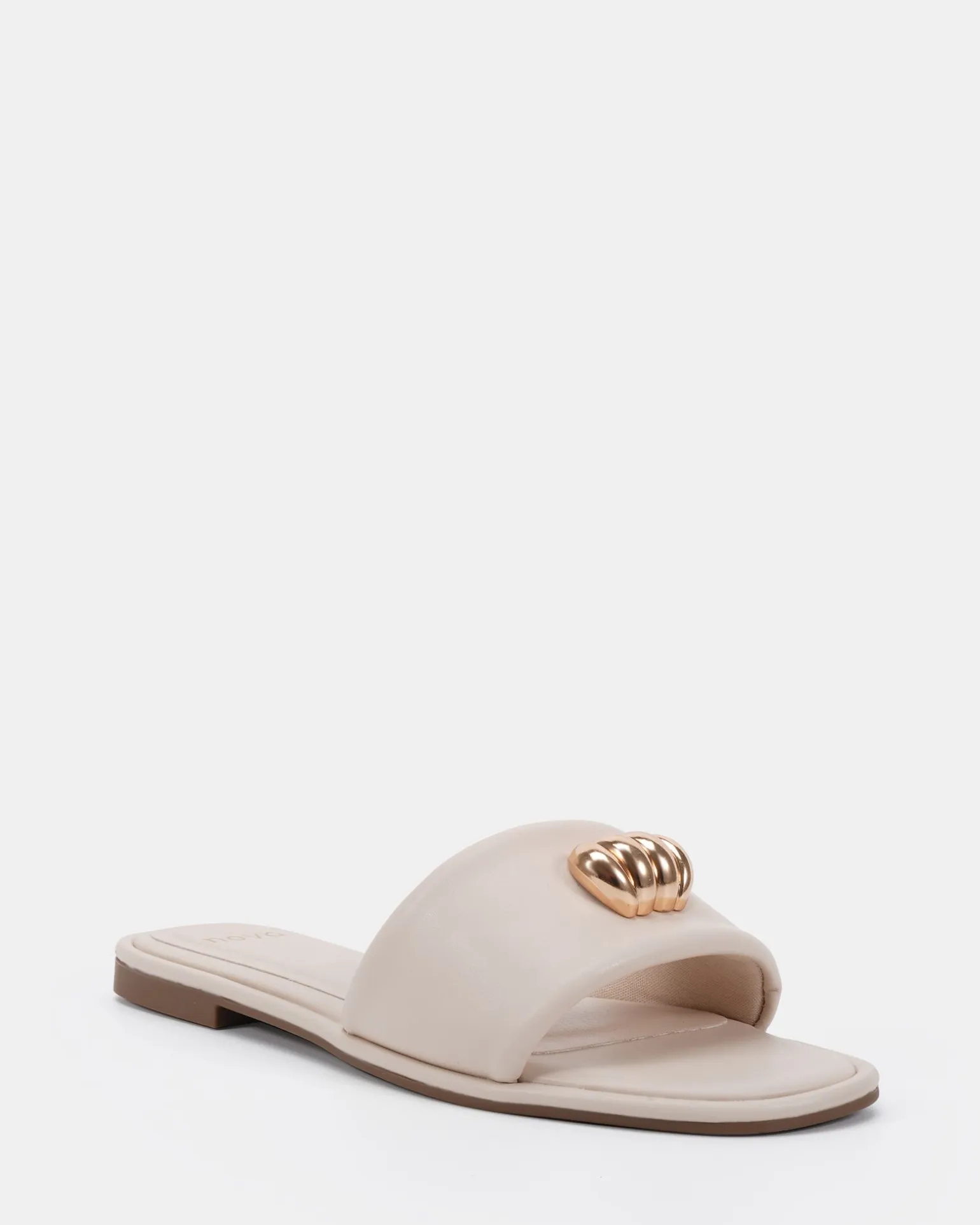 SULTAN CREAM Flat Sandals