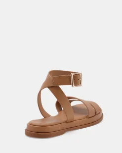TAHJ CAMEL Strappy Sandals