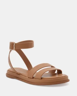 TAHJ CAMEL Strappy Sandals