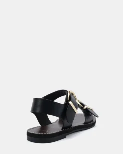 TALITHA BLACK Strappy Sandals