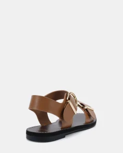 TALITHA CARAMEL Strappy Sandals