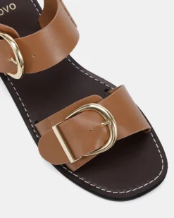 TALITHA CARAMEL Strappy Sandals