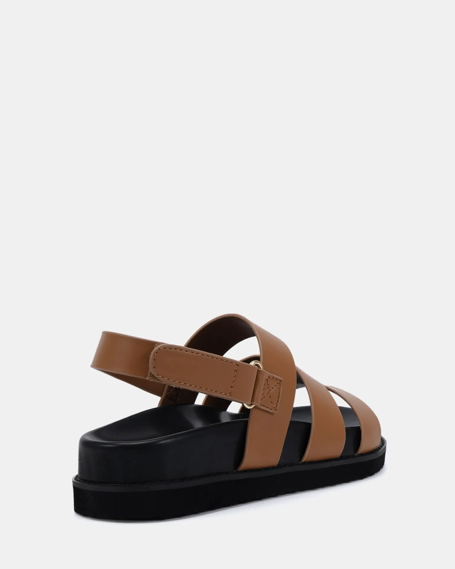 TARQUIN CARAMEL Flat Sandals