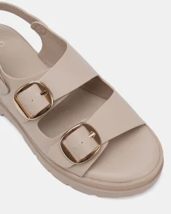 TARTY WHITE SAND Flat Sandals