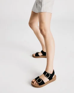 TAVOR BLACK Strappy Sandals