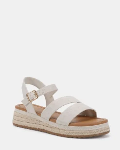 THEIA LINEN Flat Sandals
