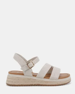 THEIA LINEN Flat Sandals