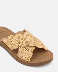 THIAGO NATURAL RAFFIA Sandals