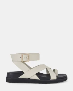 TILLIE CREAM Flat Sandals