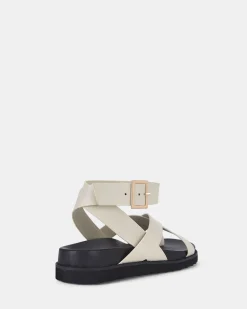 TILLIE CREAM Flat Sandals