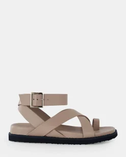 TILLIE Sand Strappy Sandals