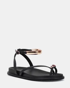 TINKERBELL BLACK Flat Sandals