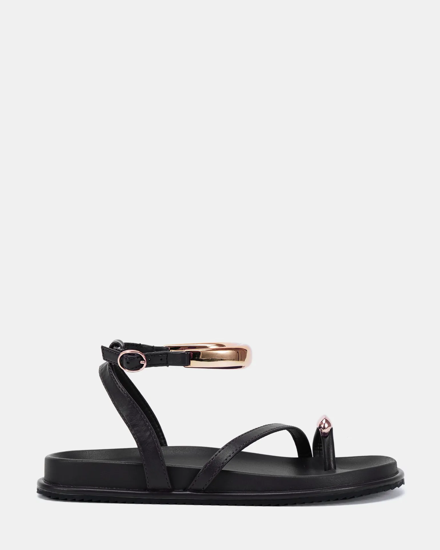 TINKERBELL BLACK Flat Sandals