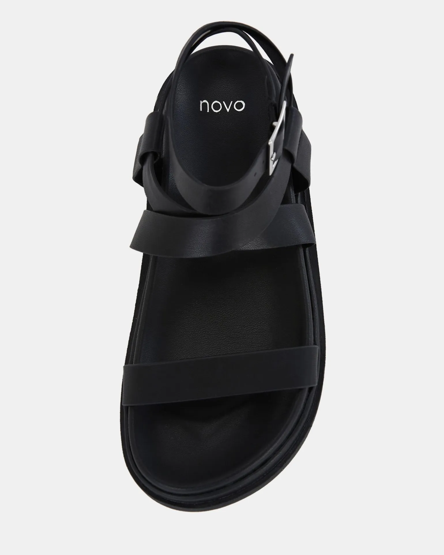 TITUS BLACK Strappy Sandals
