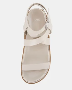 TITUS CREAM Strappy Sandals