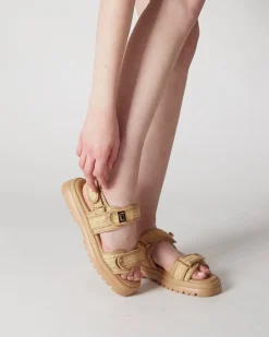 TOBIAS RAFFIA Strappy Sandals