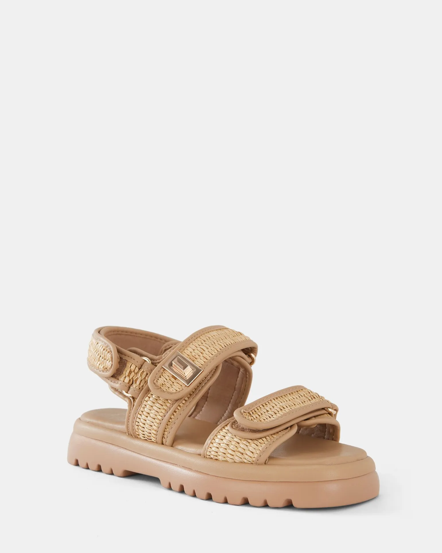 TOBIAS RAFFIA Strappy Sandals