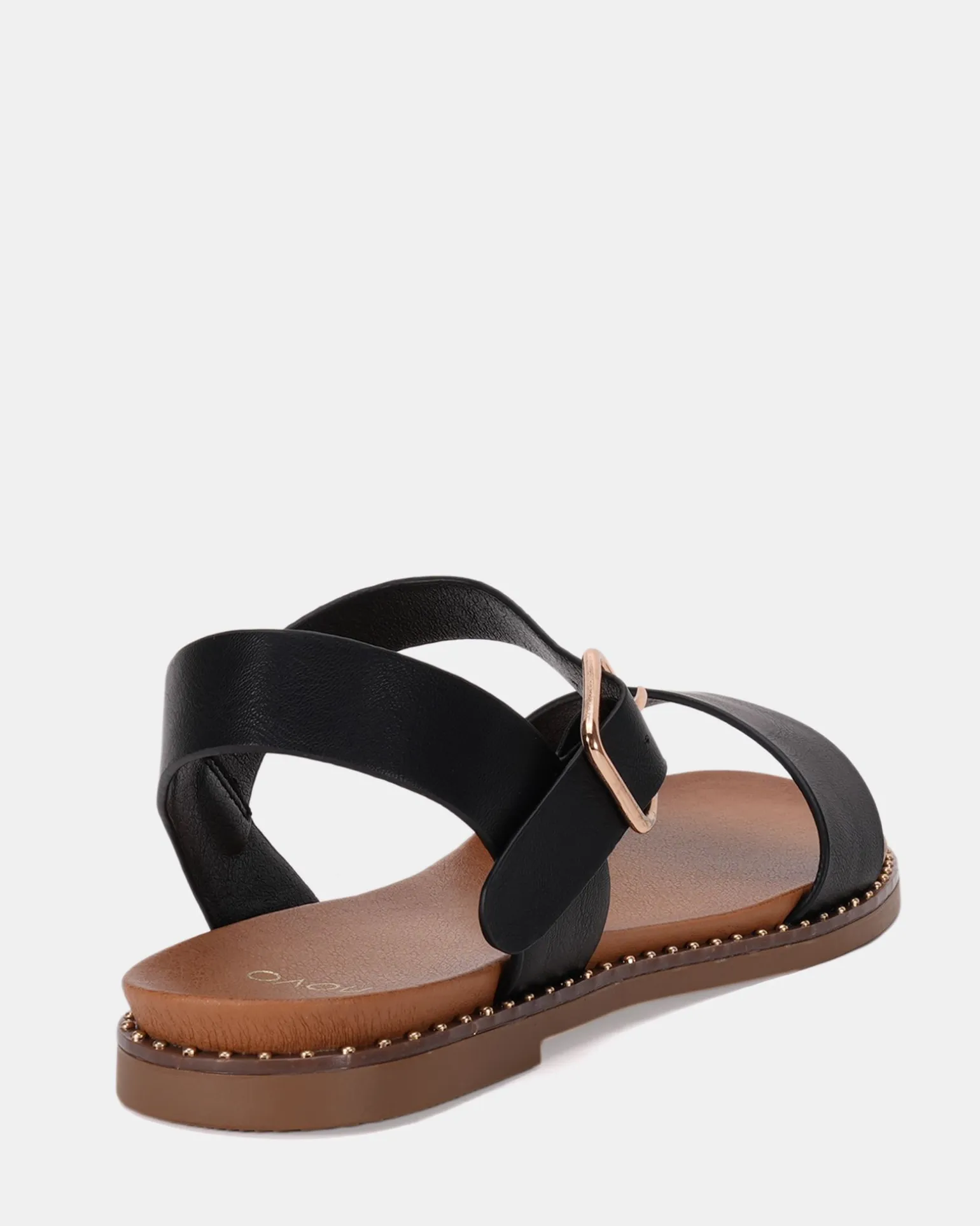 TRAINOR BLACK Strappy Sandals