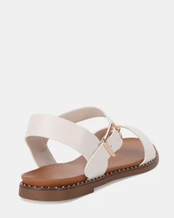 TRAINOR WHITE Strappy Sandals