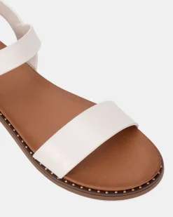 TRAINOR WHITE Strappy Sandals