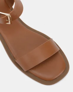 TRULEE CARAMEL Strappy Sandals