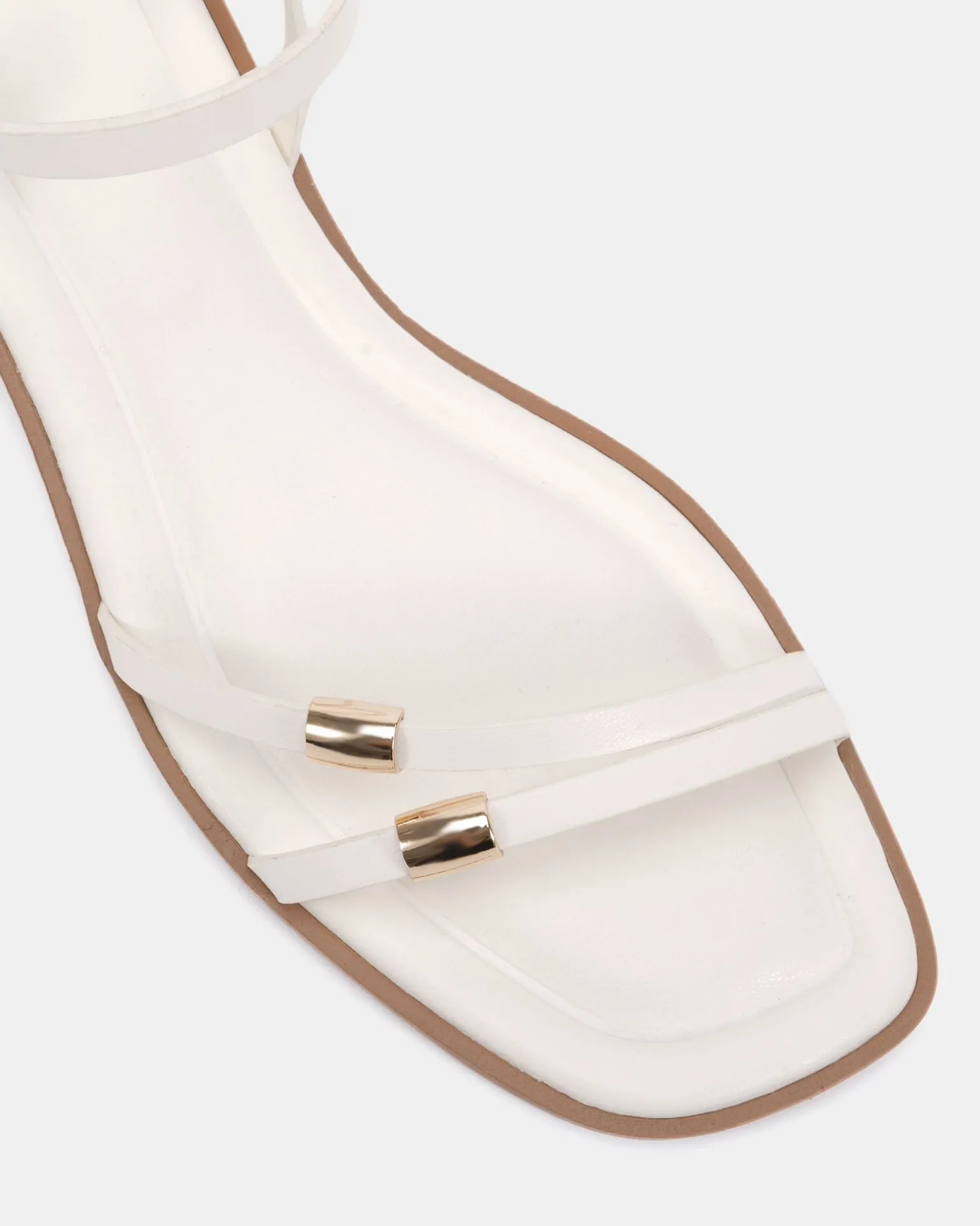 TYTAN WHITE Strappy Sandals