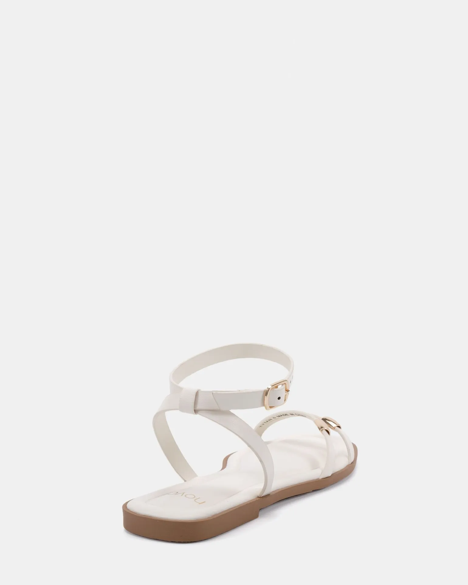 TYTAN WHITE Strappy Sandals