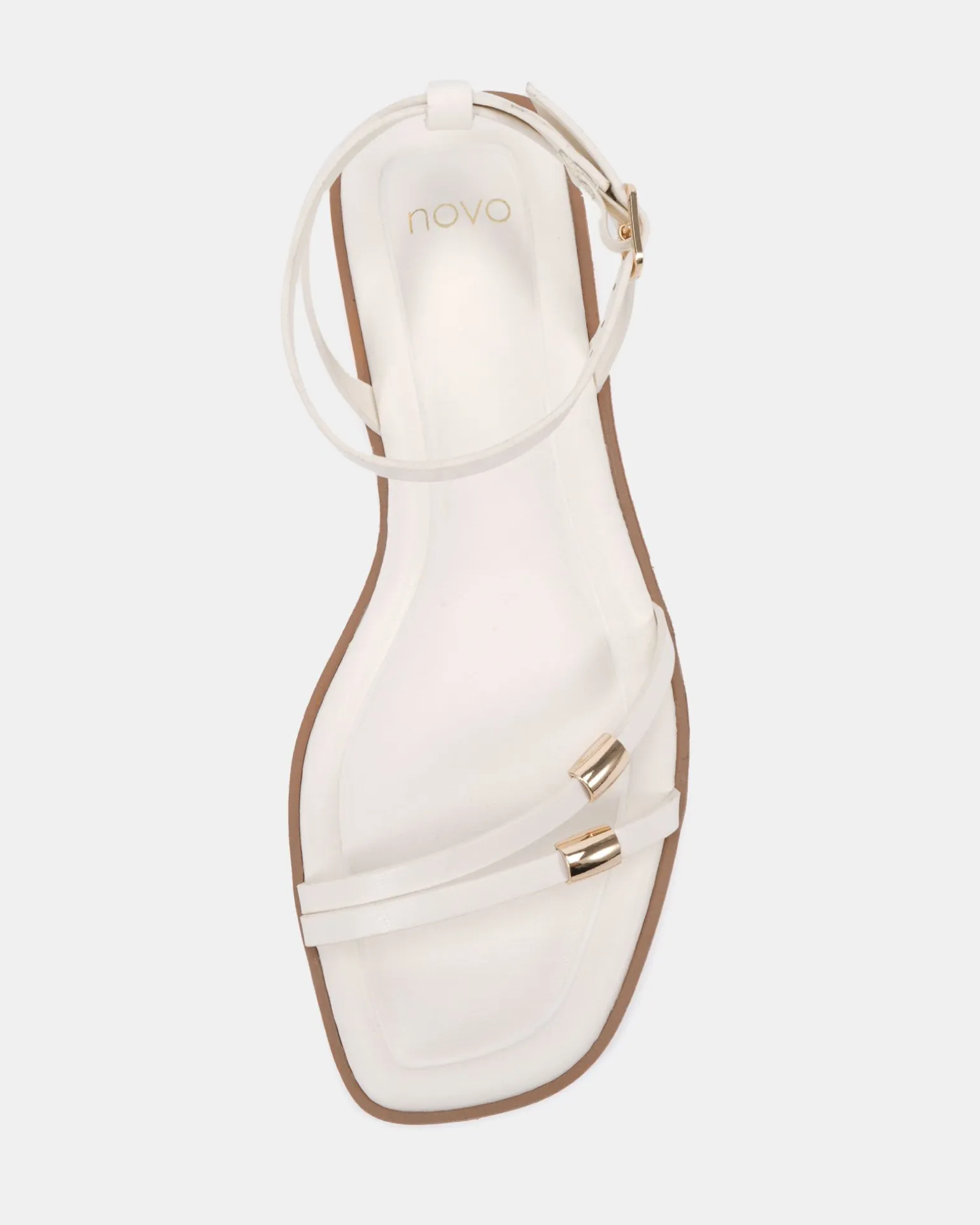 TYTAN WHITE Strappy Sandals