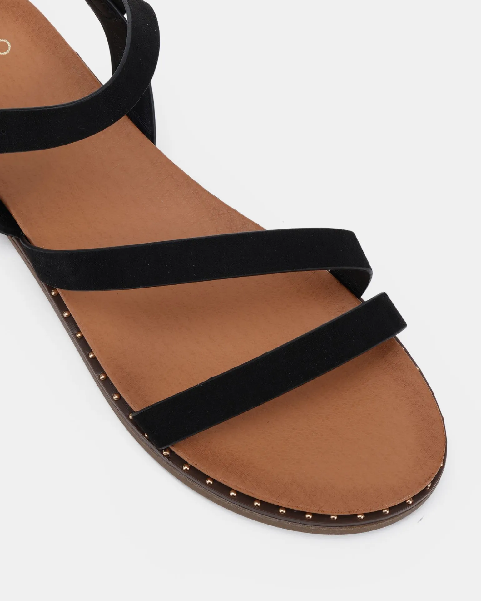 TZIVIA BLACK Strappy Sandals