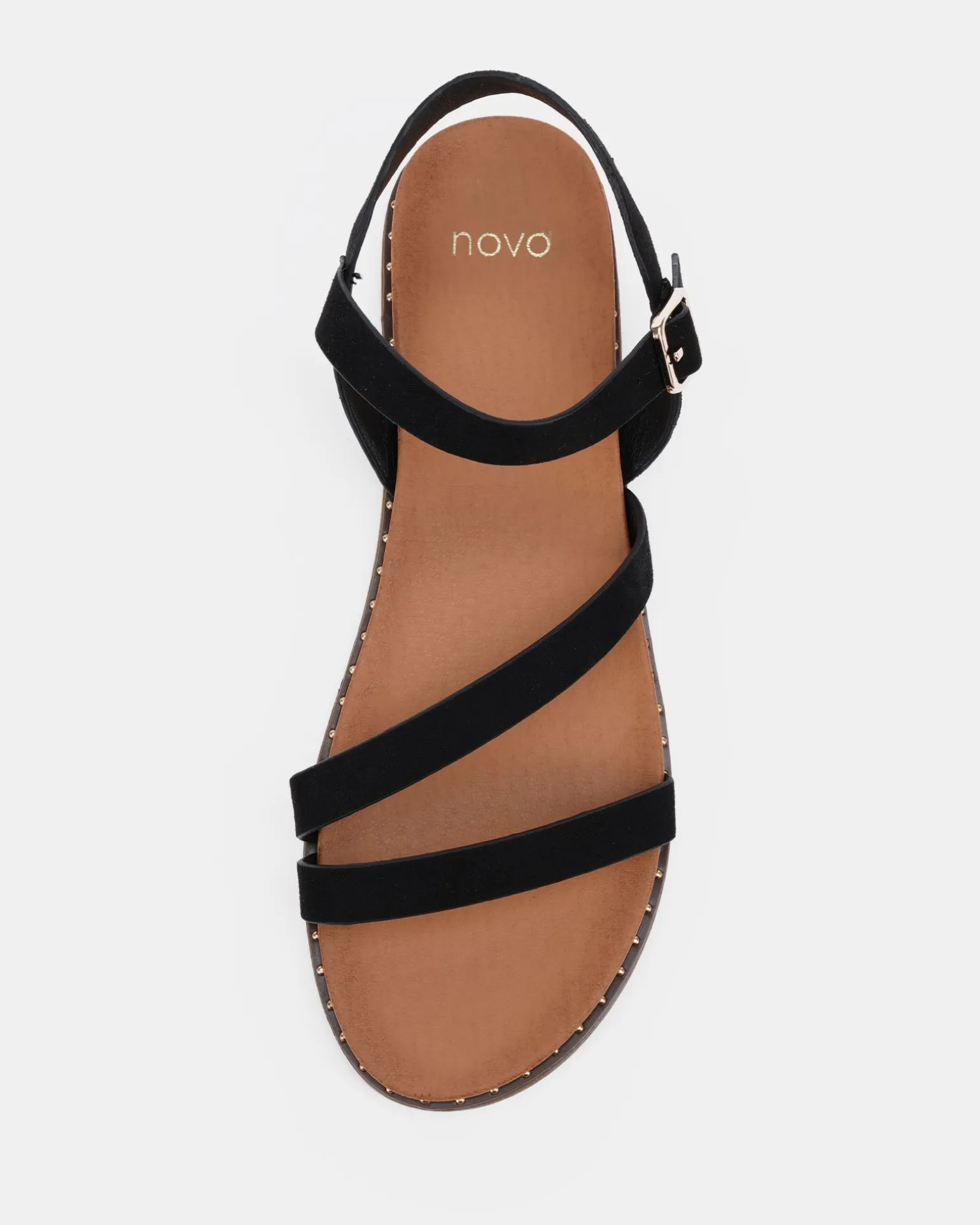 TZIVIA BLACK Strappy Sandals