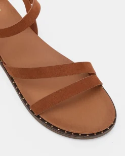 TZIVIA CARAMEL Strappy Sandals