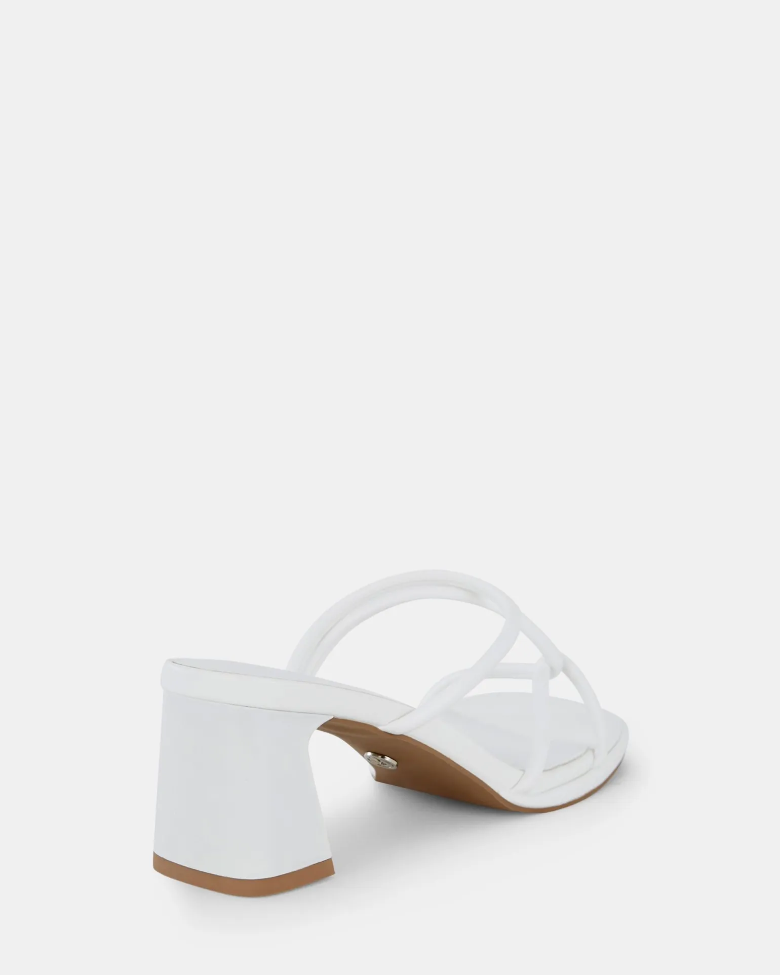 UBALDO WHITE Open Toe Heels